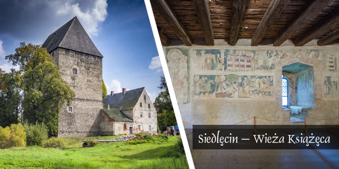 Siedlęcin: Wieża książęca ze średniowiecznymi malowidłami