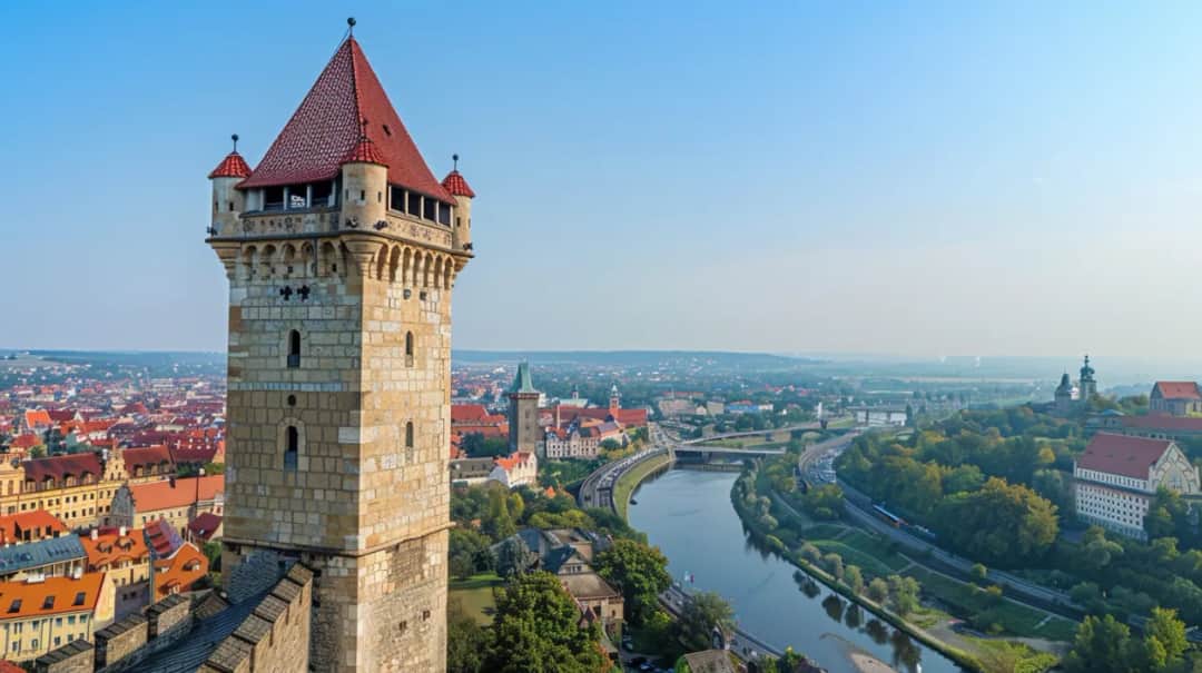 Cieszyn: Wieża Piastowska - Symbol miasta z widokiem na Czechy